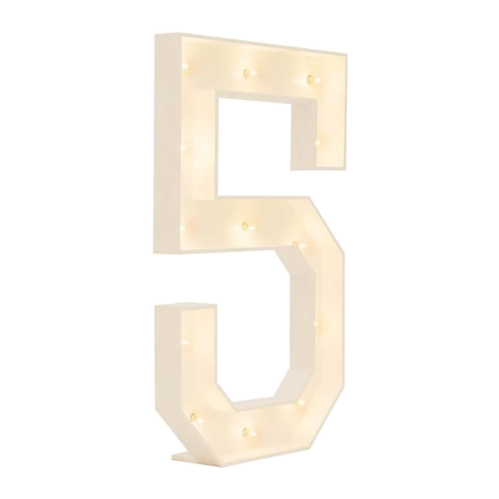 "5" 4ft Marquee Number