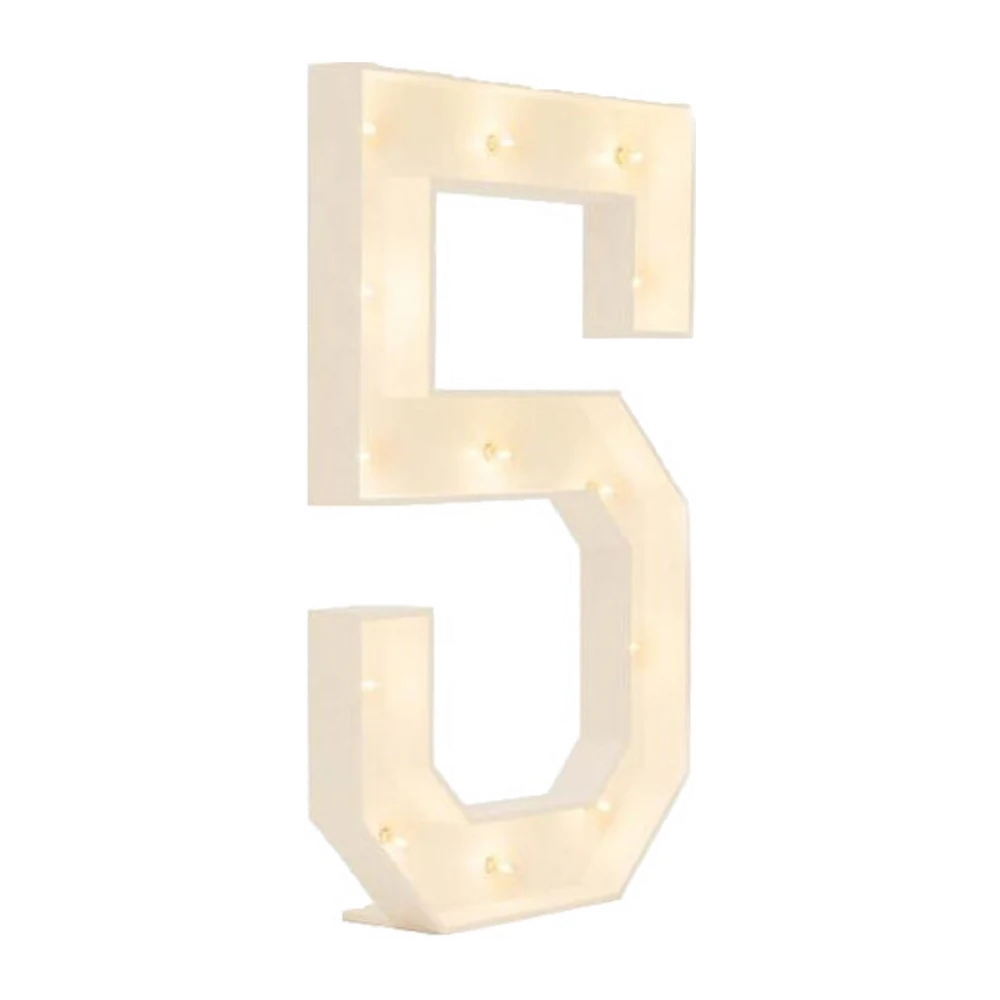 "5" 4ft Marquee Number