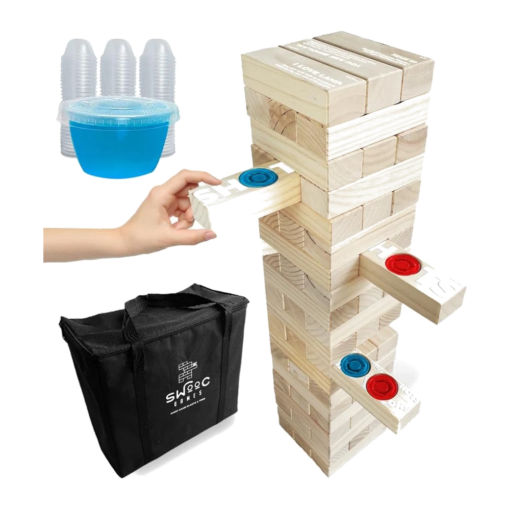 Giant Jenga Gelatin Shot Cups
